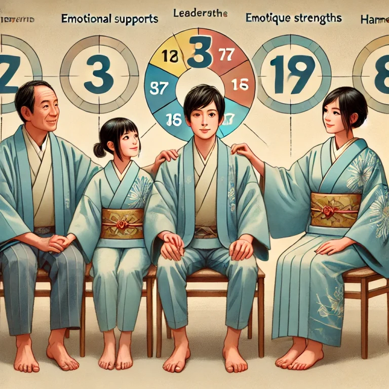 ライフパスナンバーからより良い家族関係を築くことができると示唆するイラストです。