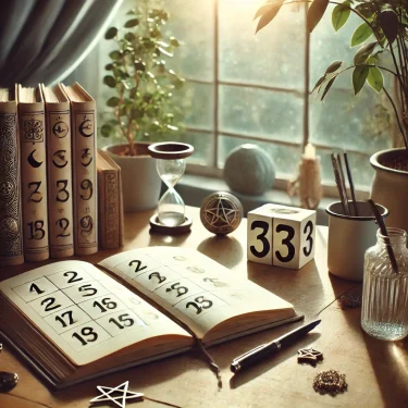 数秘術で示されるライフナンバーが書かれた書物です。