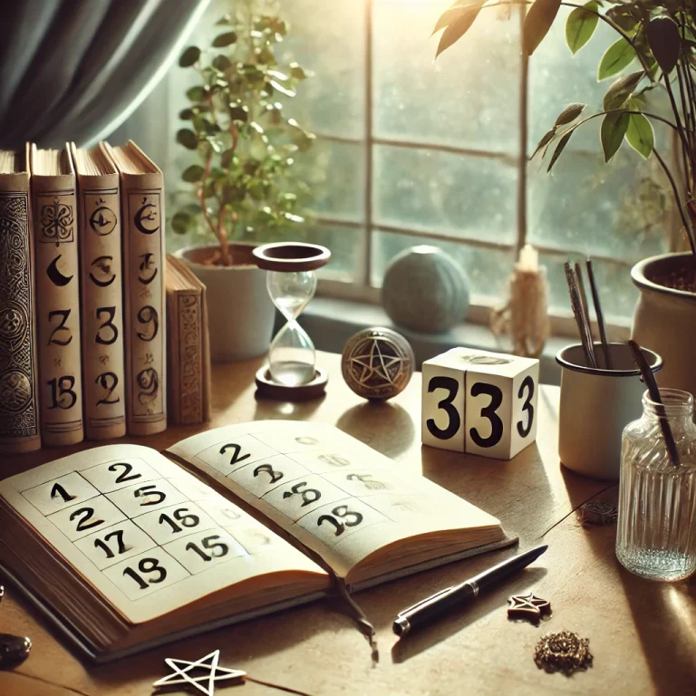 数秘術で示されるライフナンバーが書かれた書物です。